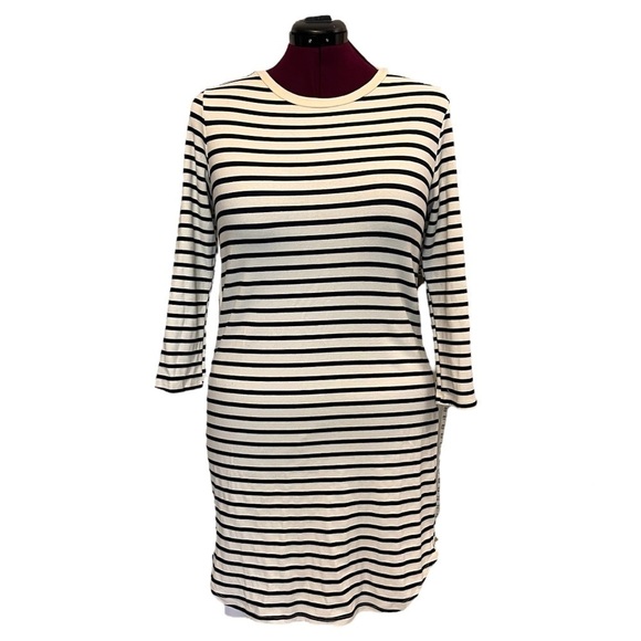 Monteau Breton Stripe Jersey Pull Over Dress (Wardrobe Essential) - Picture 1 of 11